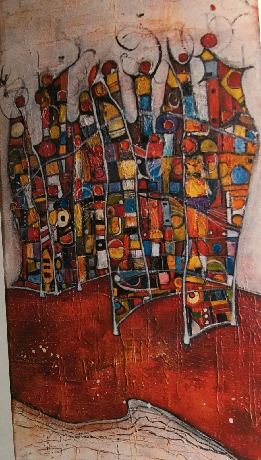 Gemälde von Rega Bannert "Fête Rouge"