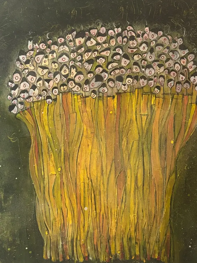 Rega Bannert Kunstwerk "Männerchor"